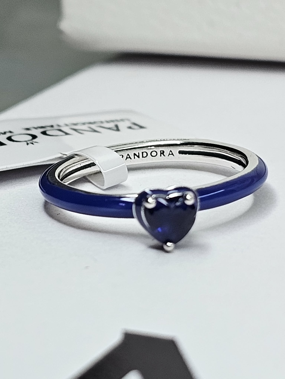 Pandora Blue Chakra Heart Ring